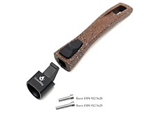 Ручка съемная для сковороды, бакелит, Soft touch, коричневая